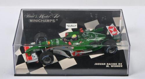 WEBBER: A 1:43 scale Paul's Model Art MINICHAMPS JAGUAR RACING R5. As raced by Mark Webber
