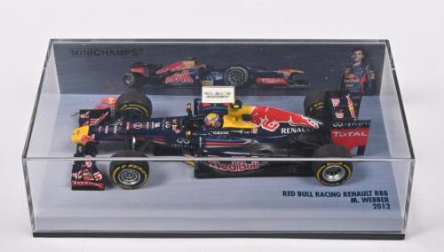 WEBBER: A 1:43 scale Paul's Model Art MINICHAMPS 2012 RED BULL RACING RENAULT RB8. As raced by Mark Webber