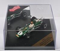 BRABHAM-REPCO: A Quartzo 1:43 scale BRABHAM-REPCO BT-24. As raced to victory by Sir Jack Brabham at 1967 Canadian Grand Prix