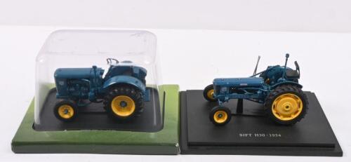 SIFT: Two Hachette Partworks 1:43 scale tractor models. Boxed 1948 SIFT TD 4