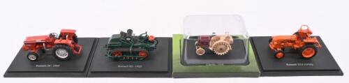 CITROEN/RENAULT: Four Hachette Partworks 1:43 scale French tractor models. Boxed 1919 Citroen. 1956 Renault R22 in orange