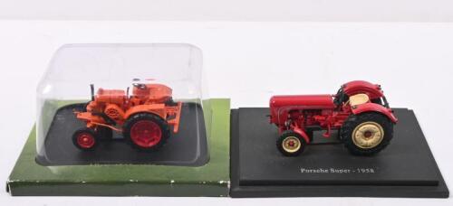 ALLGAIER/PORSCHE: Two Hachette Paperworks 1:43 scale German tractor models. Boxed 1952 Allgaier R22