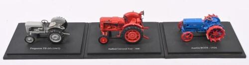 U.K TRACTORS: Three Hachette Partworks 1:43 scale U.K tractors. Austin, Ferguson, Nuffield tractor models