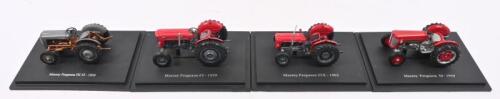 MASSEY-FERGUSON: Four Hachette Partworks 1:43 scale Massey Ferguson tractor models. 1959 Massey Ferguson 50 & 1963 Massey-Ferguson 35X in red