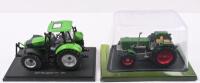 DEUTZ: Two Hachette Partworks 1:43 scale Deutz tractor models. 1972 Deutz D 130 06 & 2003 Deutz-Fahr Agrotron TTV