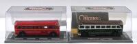AEC: Two Limited Edition 1:76 scale CORGI 'THE ORIGINAL OMNIBUS' AEC&nbsp;bus models. AEC 4Q4 SINGLE DECK BUS&nbsp;in 'LONDON PASSENGER TRANSPORT BOARD (WARTIME)' livery & AEC Bus&nbsp;in 'LONDON TRANSPORT' livery