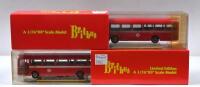 AEC: Two Limited Edition 1:76 scale AEC&nbsp;Britbus&nbsp;models. AEC&nbsp;MERLIN, one door, single deck, in red&nbsp;'LONDON TRANSPORT livery (ME1-02) & AEC&nbsp;SWIFT, single door, Route 132&nbsp;'LONDON TRANSPORT' bus (AS1-02) models