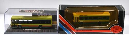 LONDON COUNTRY: Two 1:76 scale bus models in 'LONDON COUNTYRY' livery. CORGI - 'THE ORIGINAL OMNIBUS' Leyland Lynx (OM43101). Numbered '1737' of 2,700 distributed