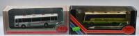 PLAXTON: Two Exclusive First Editions 1:76 scale Plaxton bus models. Plaxton Paramount 3500 Coach&nbsp;(26604) in 'Greenline' livery & Plaxton Panorama Bristol Dome (29510) in white 'NATIONAL EXPRESS', TILLING route livery