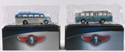 BUS: Two 1:76 scale ATLAS EDITIONS - 'CLASSIC COACHES COLLECTION' - bus models. Holland Coach & Mercedes-Benz O 3500