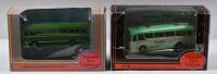HARRINGTON: Two 1:76 scale Gilbow&nbsp;Exclusive First Editions Harrington buses including Harrington Cavalier Southdown Model No.12122 and Grey-Green Harrington Cavalier Model No.11903.&nbsp;