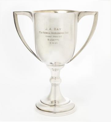 JACK DAY: An EPNS trophy awarded to Bugatti driver Jack Day