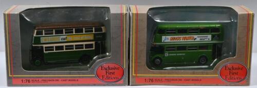 AEC: Two 1:76 scale Gilbow Exclusive First Editions AEC buses including AEC RT3 Bus London Country N.B.C Route 453 Catherham on the hill Model No.34113 along with AEC STL London Transport Bu Route 405 Model No.27810.