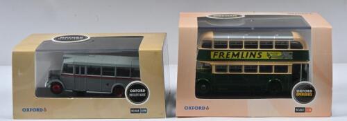 OXFORD: Two 1:76 scale Oxford models including Military collection Portsmouth Beford OWB Model No.76OWB003 and Leyland Titan PD2/12 Maidstone & District Model No.76PD2001.