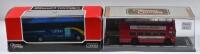 OMNIBUS: Two 1:76 scale limited edition Corgi Omnibuses including Plaxton Excalibur Oxford Bus Company 'The Airline' bus Model No.OM43309 No.2344 of 2,500 produced, along with BMMO D9 Open Top - London Transport bus Model No.OM45602, No.3642 of 5900 produ
