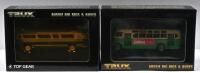 TRUX: Two 1:76 scale Trux diecast models including 1954 Ansair Flxible Clipper Model Code TX15F and 1953 Daimler CV Single Deck Bus Model Code TX1B.&nbsp;
