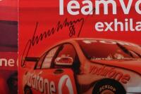 LOWNDES/WHINCUP: A KARL'S CREATIONS personalised vodafone&nbsp;helmet. Helmet signed in black marker by Craig Lowndes & Jamie&nbsp;Whincup - 3