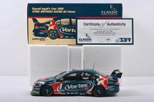 INGALL: A Limited Edition 1:18 scale Classic Carlectables Russell Ingall's Year 2004 "CHAMPIONSHIP RUNNER-UP" STONE BROTHERS RACING BA FALCON. Numbered '1599'/1750
