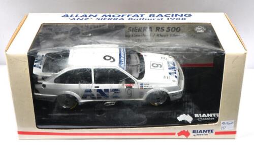 SIERRA: A Limited Edition 1:18 scale BIANTE Classics FORD SIERRA RS500 as raced by Allan Moffat/Greg Hansford/Klaus Niedzwiedz at 1988 Bathurst 1000. CoA signed by Allan Moffat. Numbered '0563'/6000