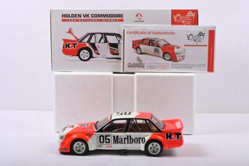COMMODORE: A Limited Edition 1:18 scale Classic Carlectables Holden VK Commodore as raced to victory by Peter Brock/Larry Perkins in 1984 Bathurst, #05. Limited Edition of 15500