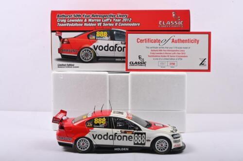 LOWNDES/LUFF: A Limited Edition CLASSIC CARLECTABLES 1:18 scale Bathurst 50th Year Retrospective Livery, Craig Lowndes & Warren Luff's Year 2012 TeamVodafone Holden VE Series II Commodore. Numbered '0507'/3750