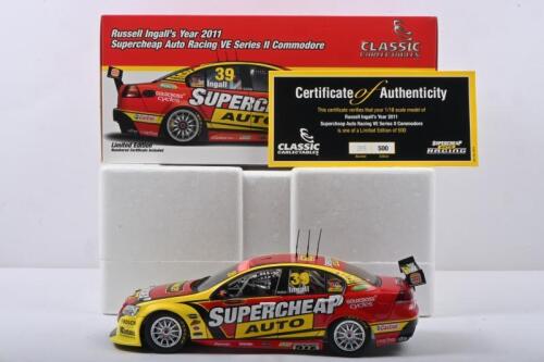 INGALL: A Limited Edition CLASSIC CARLECTABLES 1:18 scale Russell Ingall's Year 2011 Supercheap Auto Racing VE Series II Commodore. Numbered '205'/500