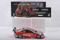 LOWNDES/SKAIFE: A Limited Edition CLASSIC CARLECTABLES 1:18 scale Craig Lowndes & Mark Skaife Year 2010 SUPERCHEAP AUTO BATHURST 1000 WINNER TeamVodafone VE Commodore. Numbered '4899'/5000. With 'PETER BROCK TROPHY WINNER' scale replica trophy