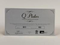 QLD REGISTRATION: Heritage registration plates 'Q113' - 5
