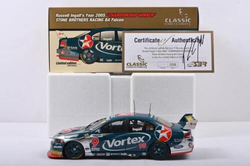 INGALL: A Limited Edition 1:18 scale Classic Carlectables Russell Ingall's Year 2005 "CHAMPIONSHIP WINNER" STONE BROTHERS RACING BA FALCON. Numbered '1055'/2250. CoA signed by Russell Ingall