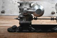 BENTLEY 6 &frac12; LTR:&nbsp;A triple SU carburetor set&nbsp;up with manifold, together with matching aluminum bonnet side, as removed from a 6 1/2 Litre WO Bentley - 2