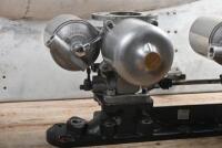 BENTLEY 6 &frac12; LTR:&nbsp;A triple SU carburetor set&nbsp;up with manifold, together with matching aluminum bonnet side, as removed from a 6 1/2 Litre WO Bentley - 4