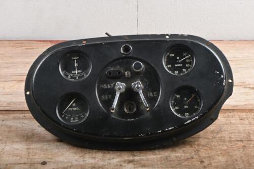 BENTLEY DERBY: A Derby Bentley instrument cluster. Four gauge