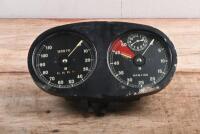 DERBY BENTLEY: A Derby Bentley paired Speedometer/Rev counter instrument