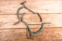 SPARE WHEEL CARRIER: Two heavy metal side-mounted spare wheel carriers