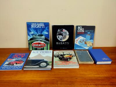 FRENCH: Eight books on French motoring, predominantly Bugatti in English text