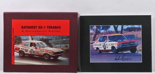 TORANA: A Limited, leather bound edition of 'BATHURST XU-1 TORANAS - A PHOTOGRAPHIC HISTORY 1970-1971-1972-1973' by Stephen Stathis. Numbered '081'/101. With additional signed Colin Bond picture