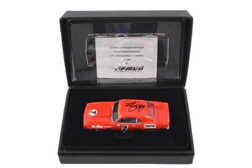 BOB JANE: A Limited Edition ARMCO MODEL CARS 1:43 scale 1970 Chevrolet Camaro as raced by Bob Jane in the 1971 Touring Car Series. Bob Jane signature. Numbered 300/500