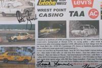 TORANA: A framed and glazed picture collage featuring the Holden Dealer Team XU-1&nbsp;Toranas. Picture collage signed by Peter Brock, Harry Firth & Frank Lowndes - 3