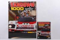 SANDOWN 1000: Two&nbsp; items related to Sandown 1000 World Endurance event for sports cars. Promotional poster & Official Event Programme