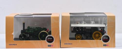 COMMERCIALS: Two 1:76 scale OXFORD Showtime commercial models. Burrell Showmans, Ex Mayor G T Tuby&nbsp;(76BUR003) & Fowler BB1 Ploughing Engine, No.15436 Princess Mary (76FBB003)