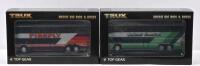 DENNING: Two 1:76 scale TRUX 'AUSSIE BIG RIGS & BUSES' 1988 Denning&nbsp;models. TX09B&nbsp;in 'FIREFLY' & TX9F 'Ballarat Coachlines'&nbsp;liveries