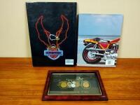 HARLEY-DAVIDSON: One framed Motorcycle Art and two Harley-Davidson books - 4
