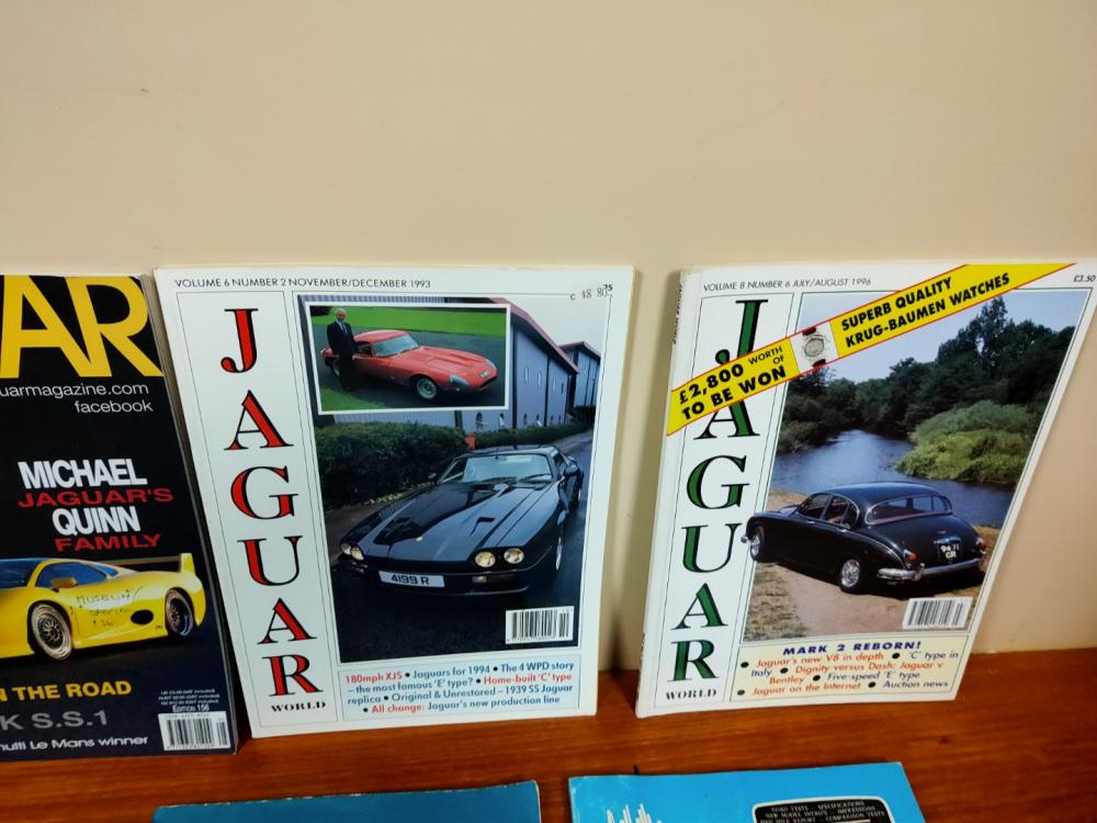 JAGUAR: Eighteen various publications, technical books, parts