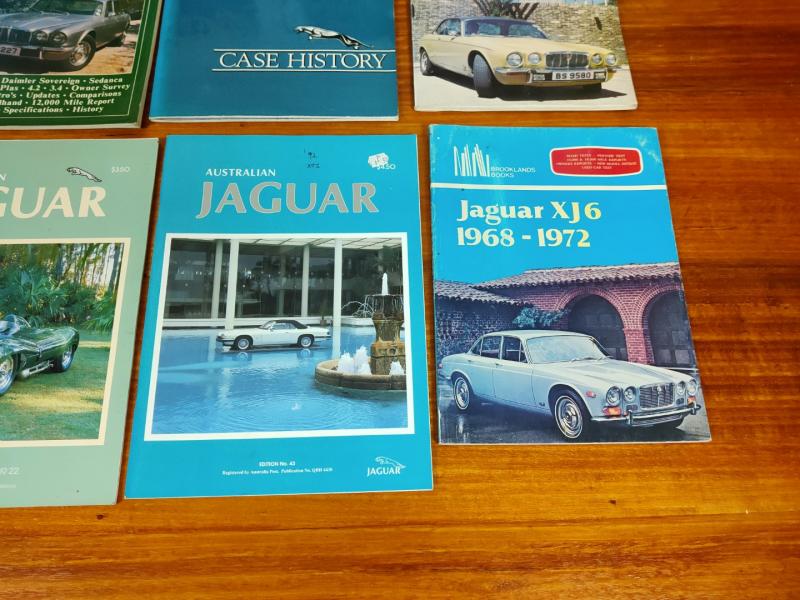 JAGUAR: Eighteen various publications, technical books, parts