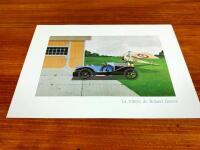 BUGATTI: 'Portfolio Du Centenaire Ettore Bugatti' by Paul Kestler featuring 8 decorative prints - 7
