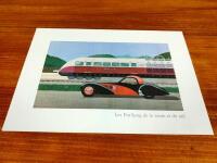 BUGATTI: 'Portfolio Du Centenaire Ettore Bugatti' by Paul Kestler featuring 8 decorative prints - 11