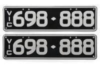 Six-digit Victorian numeric&nbsp;'698-888' registration plates, sold with rights to display - [Location: Melbourne] - 2