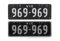 Six-digit Victorian numeric&nbsp;registration plates '969-969', sold with rights to display&nbsp;[Location: Melbourne] - 3