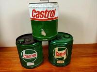 CASTROL: Three 20 litre Castrol motor oil drums - 2
