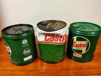 CASTROL: Three 20 litre Castrol motor oil drums - 4